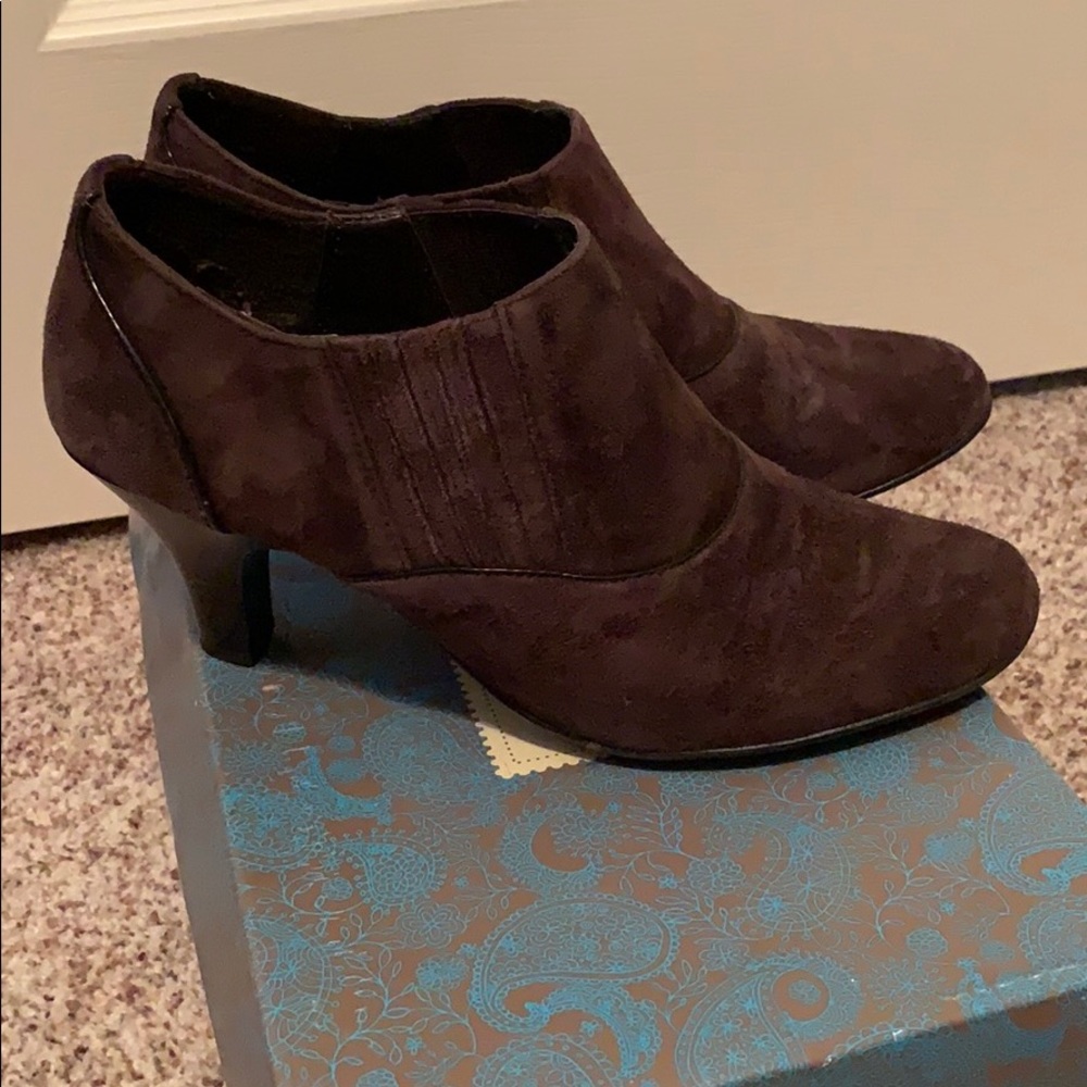 Euro Soft Brown Suede Booties